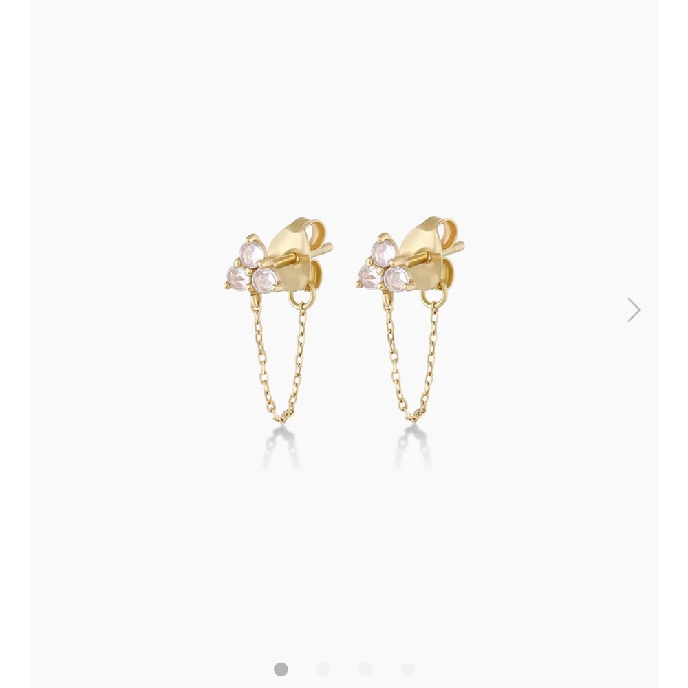 Gorjana SINGLE EARRING sapphire gold chain